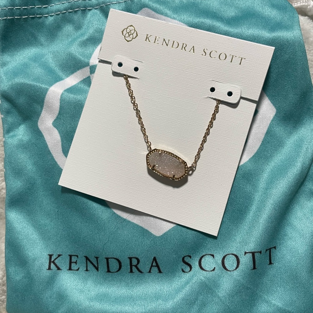Kendra Scott Rose Gold ELISA Pendant Necklace - Picture 6 of 6